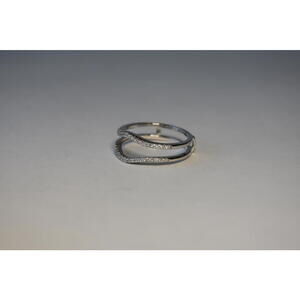 Sterling Pavé Crossover Band